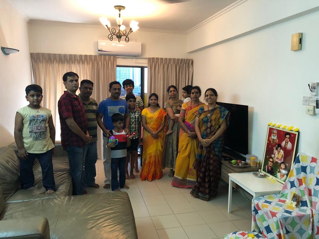 Malaysia – Monthly Aaradhana at Mr.Srinivas and Mrs.Sowjanya on 27th April