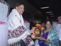 Sathguru presenting Memento to Smt. Vanga Geetha Vishwanadh (Ex. MLA, Pithapuram)