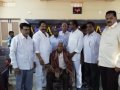 స్థలదాత శ్రీ తంగెళ్ల  వీరభోగ వసంతరాయుడు గార్ని  సత్కరిస్తున్న  సభాధ్యక్షులు DVS చంద్రజి గారు మరియు అతిధులు