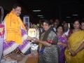 Sathguru Dr.Umar Alisha has presented memento to Smt.Jakkampudi Vijay Laxmi, Rajamahendhravaram