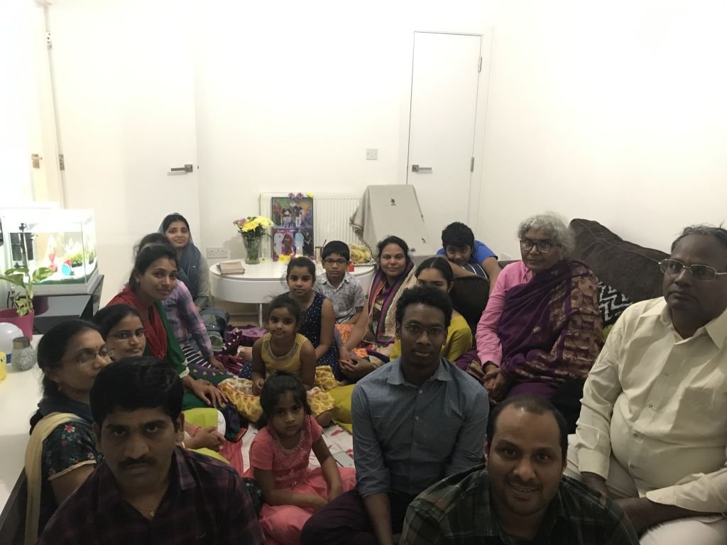 London Aaradhana at Mr.Kakarlapudi Satish Varma's house on 14 Sep 2019