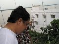 Dr Umar Alisha Viewing from Rajahmundry Ashram at GowthamiGhat on15th Jul 2015