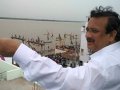 Dr Umar Alisha viewing Gowthami Ghat from Rajahmundry Ashram premises