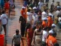 Peetham volunteers providing assistance at Gowthami ghat 2nd block