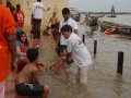 Volunteers providing assistance at Gowthami ghat , Rajahmundry on 19th Jul 2015, 6th day of Godavari Pushkaralu
