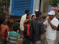 Volunteer providing information at Gowthami ghat , Rajahmundry on 20th Jul 2015, 7th day of Godavari Pushkaralu