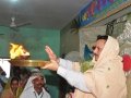 Dr. Umar Alisha offering Harathi on 21 Jul 2015, 8th day of Godavari Pushkaralu at Rajahmundry Ashram