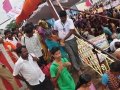 Volunteer assisting elderly at Gowthami ghat, Rajahmundry on  23 Jul 2015, 10th day of Godavari Pushkaralu