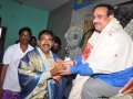 Sathguru Dr.Umar Alisha presenting Tatwaznanam monthly magazine to Dr. P. Narayana, honourable minister of Municipal Administration & Urban Development,Urban Water Supply and Urban Planning, Andhra Pradesh on 10th day of Godavari Pushkaralu Sabha at Rajahmundry Ashram