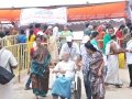 Volunteers assisting elderly on 24 Jul 2015, 11th day of Godavari Pushkaralu at Gowthami ghat