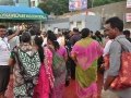 Volunteer providing guidance on 24 Jul 2015, 11th day of Godavari Pushkaralu at Gowthami ghat