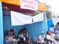 Volunteer speaking at control room on 24 Jul 2015, 11th day of Godavari Pushkaralu at Gowthami ghat