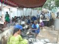 Volunteers cleaning vessels - Guru Pournima Sabha - Pithapuram New Ashram 31-Jul-2015