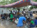Volunteers cleaning vessels - Guru Pournima Sabha - Pithapuram New Ashram 31-Jul-2015