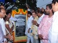 Sri.Thota Narsimham,M.P.(Kakinda) opening inauguration plate on the occassion of unveiling statue of Kavisekhara Dr.Umar Alisha ( 6th head of peetham)