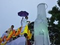 Sri.Thota Narsimham,M.P.(Kakinda) unveiling  statue of Kavisekhara Dr.Umar Alisha (6th head of peetham)