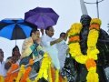 Guests attended on the occassion of unveiling statue of Kavisekhara  Dr.Umar Alisha  Statue at Boats Club, Kakinada
