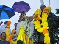 Guests attended on the occassion of unveiling statue of Kavisekhara  Dr.Umar Alisha  Statue at Boats Club, Kakinada