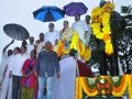 Guests attended on the occassion of unveiling statue of Kavisekhara  Dr.Umar Alisha  at Boats Club, Kakinada