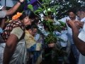 Guests planting at the  event of Kavisekhara  Dr.Umar Alisha  Statue unveiling at Boats Club, Kakinada