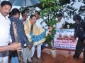 Guests planting at the  event of Kavisekhara  Dr.Umar Alisha  Statue unveiling at Boats Club, Kakinada