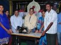 Sathguru Dr. Umar Alisha donating Sewing Machine