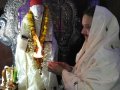 Sathguru Dr.Umar Alisha offering Harathi in Sai temple in  Karthika Masam Tour - Gummuluru, West Godavari District, AP