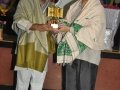 Presenting momento to Adikavi Nannayya University vice chancellor M Muthyala Naidu