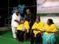Saraswathi Peetham sponsors have felicitated Sri Viswa Viznana Vidhya Aadhyatmkia Peetham members Sri Peruri Suribabu and Smt.Peruri Komali