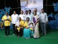 Saraswathi Peetham sponsors have felicitated Sri Viswa Viznana Vidhya Aadhyatmkia Peetham members Sri Peruri Surubabu and Smt.Peruri Komali