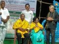 Saraswathi Peetham sponsors have felicitated Sri Viswa Viznana Vidhya Aadhyatmkia Peetham members Sri Peruri Surubabu and Smt.Peruri Komali