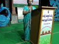 Speech by Sri Viswa Viznana Vidhya Aadhyatmkia Peetham member Smt.Peruri Komali