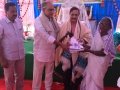Rice distribution to poor old age people at Disciples attended at Bheemili Ashram on  16th Anniversary Sabha