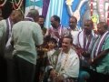 కాకినాడ దిగుమర్తివారి వీధిలో శ్రీ శ్రీ శ్రీ లక్ష్మీ గణపతి ఆలయ కమిటీ వారు 14-9-18 శుక్రవారం రాత్రి శ్రీ విశ్వ విజ్ఞాన విద్యా ఆధ్యాత్మిక పీఠం పీఠాధిపతి డా.ఉమర్ ఆలీషా స్వామి వారిని సన్మానిస్తున్న దృశ్యాలు.