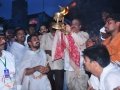 Dr Umar Alisha offering Harathi to Holy Godavari at Rajahmundry Gowthami ghat on Monday, 13th Jul 2015